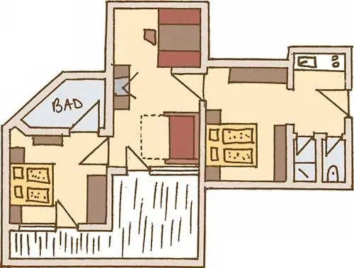 アパート Appartementhaus Kostenzer *